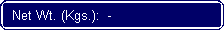 Flowchart: Alternate Process: Net Wt. (Kgs.):  -