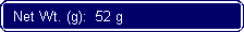 Flowchart: Alternate Process: Net Wt. (g):  52 g